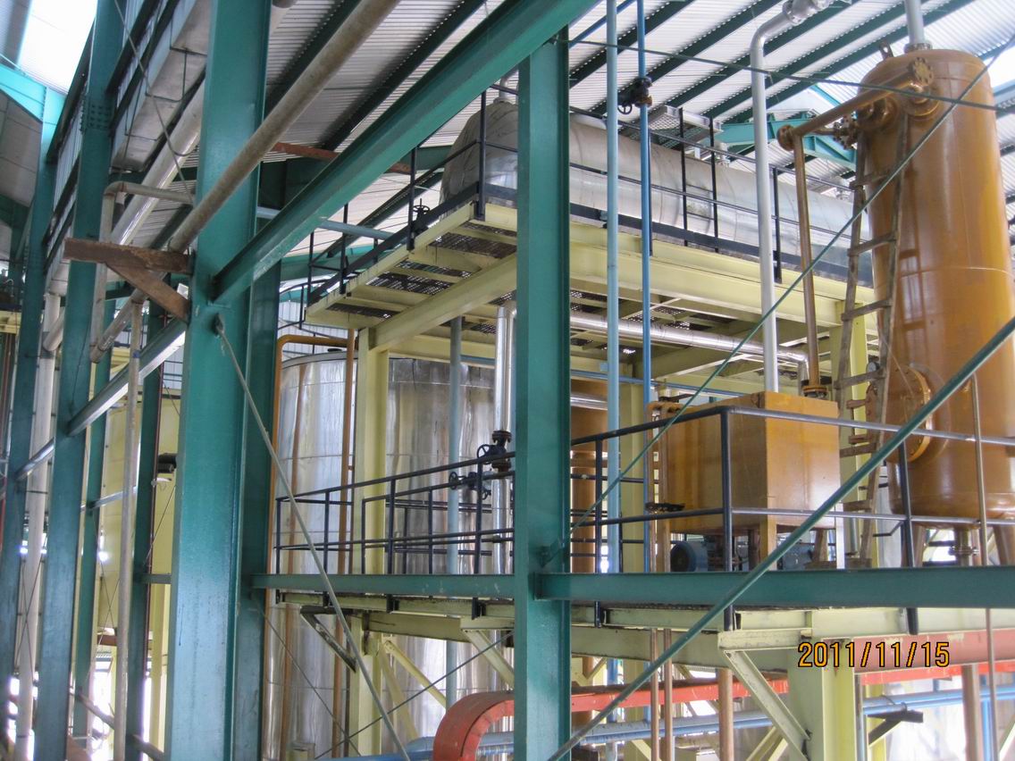 Equipment composition of the palm oil refinery plant